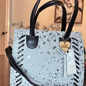 Elegant Black and White Handbag